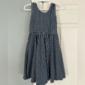Alice + Ames Navy and White Checkered Tank Dress